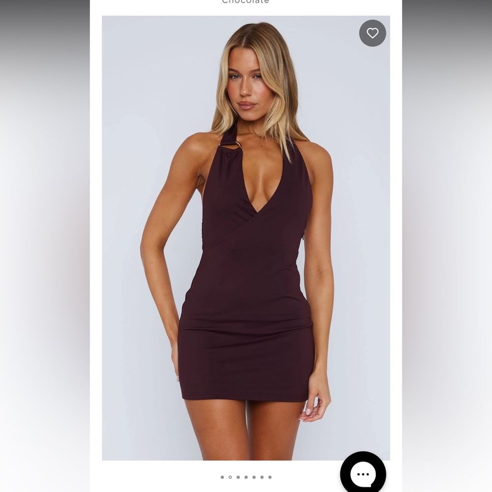White Fox Boutique Burgundy Mini Dress
